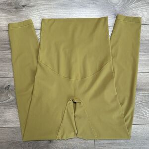 Hoi Bo High Top Chartreuse Green Super High Rise Leggings‎ Size XS